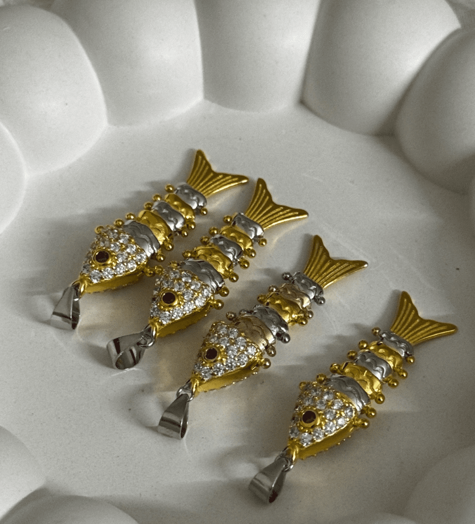 Untitled (980 x 1080 px) (72) Parah Koi Ripple Pendant - Image 1